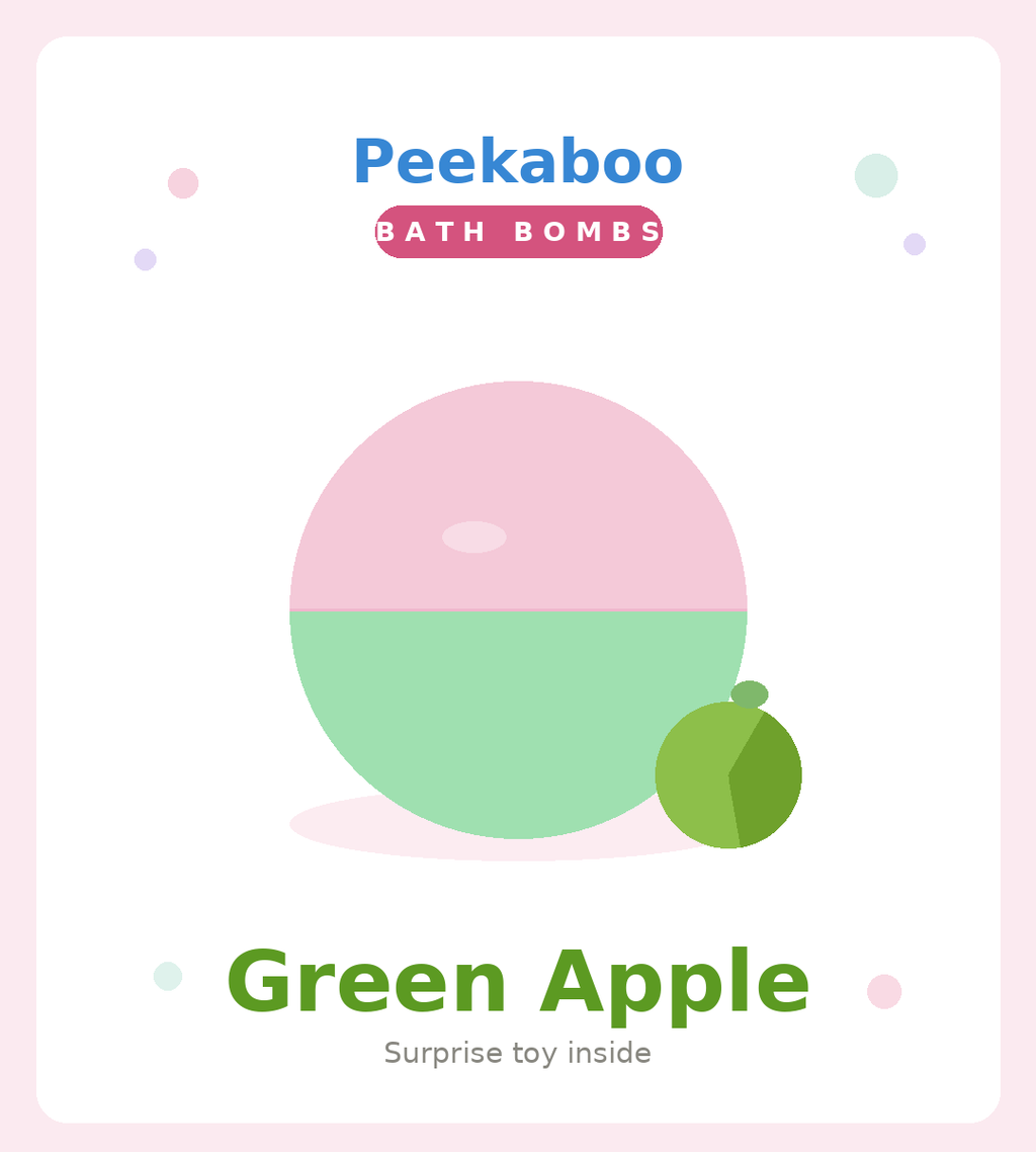 fizzy bath bomb with a surprise animal toy hidden inside. Pick from 12 fruity scents, each with its own colour and mystery creature to collect. Drop it in, watch it fizz, and peekaboo — your surprise appears!