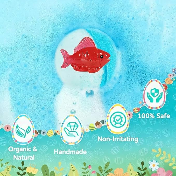 Peekaboo Surprise Bath Bombs for Kids - 24 Surprise Toy Bath Fizzers, Collectible Animals Inside